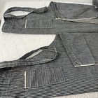 Vintage 1940s 50s Hickory Stripe Work Aprons Selvedge Cotton Industrial Workwear