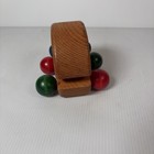 Vintage L  S  Ruth Thompson Wooden Fish Toy Pac Man Push Pull Wood Art Folk