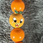 Disney Parks Orange Bird Beaded Necklace The Dress Shop Nwt Tagged