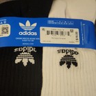 Adidas Moisture-wicking Crew Socks 6 Pairs Black white Youth M 2y-5y