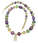 A Rare Collection Of Ancient Crystals Amethyst Gems Quality Old Beads Necklace