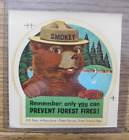 Vintage 1959 Smokey Bear Original Water Sticker Decal Transfer 3 3 4  X 3 3 4 