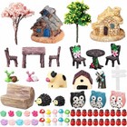 64 Pieces Fairy Garden Accessories Mini Animals Ornament Kit Animal Figurines   