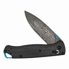 Bm 535 Bugout Carbon Fiber   Damascus Blade     Lightweight Edc Knife