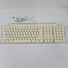 Vintage Apple Pro Keyboard Computer Imac Macintosh M7803 White clear white Keys