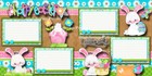 Happy Easter   2 Premade Scrapbook Pages Paper Piecing Layout Digiscrap  a0196