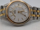 Seiko Kinetic Watch Two Tone Mens 37mm Sapphire 5m42-0a19 Date Indicator