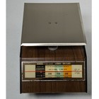 Vintage 1968 Park Sherman Postal Scale Wood Grain Metal Desk Office Accessory