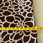 Brown   White Textured Chenille Like Square Pillow Sham 20x20 Zip Closure