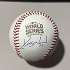 Kerry Wood  Signed Autographed 2016 World Series Baseball Chicago Cubs W coa Jsa