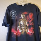 Vintage 1997 Michael Jackson History World Tour Concert T Shirt Size L 90s 