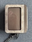Nwot Coach Zip Card Case In Signature Canvas Sand taupe