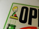 Vintage Advertising Sign-1962 Squirt Soda Open closed Sign- Squirt Boy- Diner