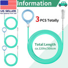 3 Pcs Auto Sunroof Drain Cleaning Tool  120 Inch Long Flexible Tube Cleaning Bru