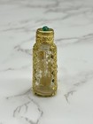 Vintage Czech Czechoslovakian Perfume Scent Bottle Filigree Gemstones