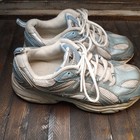 Athletic Works Athletic Shoes Women s Blue White Us 7 5 Leather   Mesh Lace Up