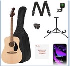 Fender California Redondo Dreadnought Acoustic Guitar W gig Bag  Strap  Picks