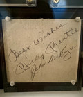 Mickey Mantle   Johnny Mckenzie Dual Autograph Display Jsa Loa Unique Mlb Nhl