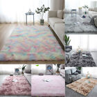 Shaggy Area Rugs Fluffy Tie-dye Floor Soft Carpet Living Room Bedroom Rug Large