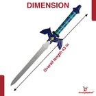 Legends Game Sword Replica - Stainless Steel Blade w  Wooden Scabbard