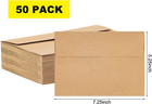 50 Pack Kraft A7 Envelopes 5x7  Brown Self Seal  For Invitations   Postcards