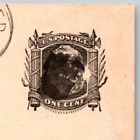 1881 Ux7 Victorian Era Us Postal Card 1c Furber Bros Saco Maine Fancy Cancel