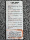Vintage 1962  welcome To Disneyland  Gate Handout Map Of The Park