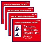 Large Mahjong Cards Set 2026 - Official American Rules   Hands   Four Oversized