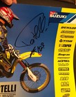 Signed Sebastien Tortelli Poster 13    X 19    Motocross Team Suzuki