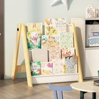 4-tier Foldable Kids Bookshelf  Large Capacity Montessori Sling Bookcase
