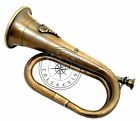 12  Antique Brass Bugle Australian Army Military Forces Horn With Rising Sun