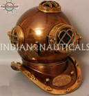 Mark V Marine Diving Divers Helmet 18 Inch Gift Antique Copper   Brass U s Navy