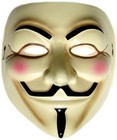 V For Vendetta Costume Mask Licensed Guy Fawkes Occupy Anonymous Natalie New Usa