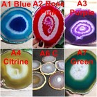 12-20cm Large Crystal Agate Slab Geode Slice Mineral Coaster Healing Reiki