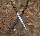 36   Handmade Survival Viking Spear   Carbon Steel Blade   Hunting Camping Spear