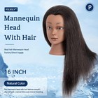 100  Human Hair Mannequin Head Hairdresser Manikin Training Cosmetology Doll