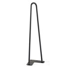 4 Pack 16  Hairpin Furniture Legs End Table Desk Metal Legs W  Rubber Protectors