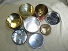 Lot Of Four Vintage One Pound Grease Cans - Empty