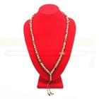 Marble Brown Muslim Tasbih Dhikr Beads - 7mm Islamic Bead With Allah Muhammad