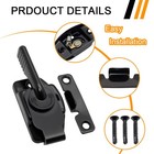 Atsuch Replacement Smoker Door Latch Kit For 2 1 d X 1 9 w X 0 39 h  Black