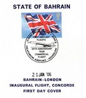 Scarce Concorde 76-06 Anniv Cover  Bahrain   Gb Error Stamps   054 Of 150 Ref241