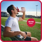 Goodcook 1 Quart Bottle With Snap Lock Easy-pour 32 Ounces  Clear And Red