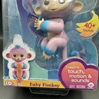 Wowwee Fingerlings Monkey Candi Interactive Baby Monkey Toy Pink Blue Nib