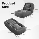Foldable Upholstered Human Dog Bed With 5 Adjustable Positions And 2 Pillows