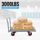 60x 30  Platform Truck Push Dolly Rolling Flatbed Cart W  4 Swivel Wheels 3000lb