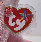 Ty Beanie Buddy Carnation Pink Cat Kitty Mwmt Soft Plush Toy 12 