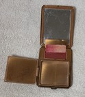 Wwii Usaac Boeing Model 299 B-17 Airplane Enamel Compact Mirror W original Puff