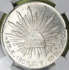 1860-c Ngc Ms 64 Mexico 8 Reales Culiacan Mint State Silver Coin  24102001c 