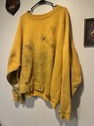 Vintage 90s Y2k Thrashed Yellow Starter Sweater 3xl Grunge   Streetwear