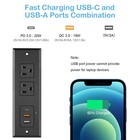 Cccei Recessed Power Strip 20w Usb-c   Usb-a Fast Charging Desk Outlet